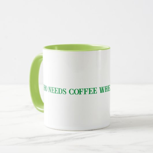 Grüne Tee-Tasse Tasse (Vorderseite Links)