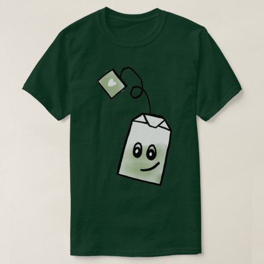 Grüne Teebeutel 2 T-Shirt (Design vorne)