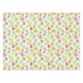 Grüne Teeköpfe und Tassen Tischdecke (Vorderseite (Horizontal))