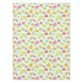 Grüne Teeköpfe und Tassen Tischdecke (Vorderseite)