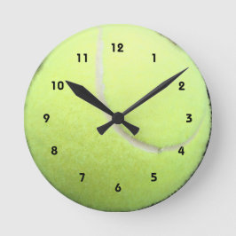 Grüne Tennishalle Runde Wanduhr