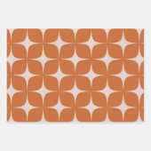 Grüne Terracotta Mitte Jahrhundert Modernes Paradi Geschenkpapier Set (Vorderseite 2)