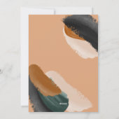 Grüne Terracotta Moderne minimale Aquarelltagen Feiertagskarte (Rückseite)