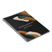 Grüne Terrakotta abstrakte Aquarell Moderne einzig Notizblock (Rechte Seite)