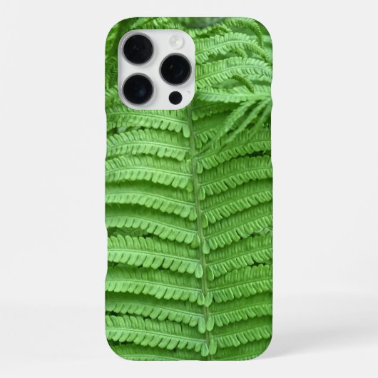 Grüne Textur Farn Pflanze iPhone Hülle (Rückseite)