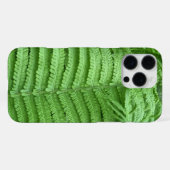 Grüne Textur Farn Pflanze iPhone Hülle (Rückseite (Horizontal))