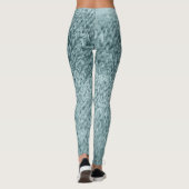Grüne Textur: Trendy Background Leggings (Rückseite)