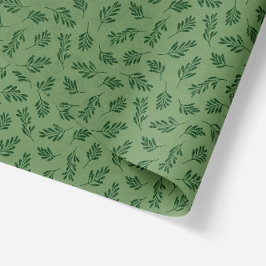 Grüne Texturierte botanische Blätter Seidenpapier