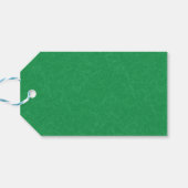 Grüne texturierte Oberfläche mit wirbelndem Muster Geschenkanhänger (Rückseite Horizontal)