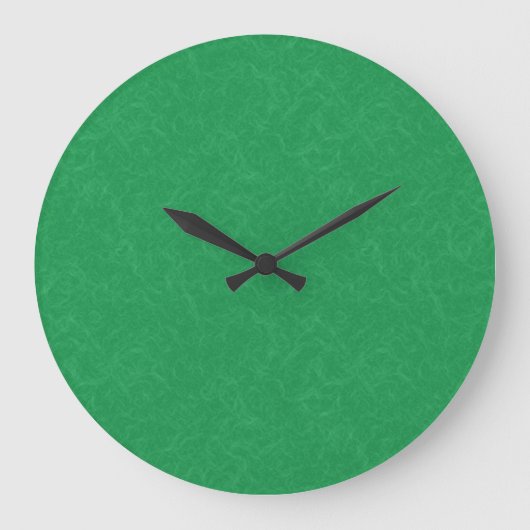 Grüne texturierte Oberfläche mit wirbelndem Muster Große Wanduhr (Vorderseite)
