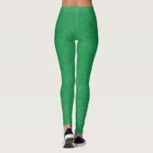 Grüne texturierte Oberfläche mit wirbelndem Muster Leggings (Rückseite)