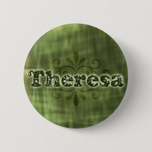 Grüne Theresa Button (Vorderseite)