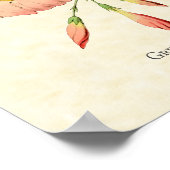 Grüne Throated Hummingbird Vintag Art Poster (Ecke)