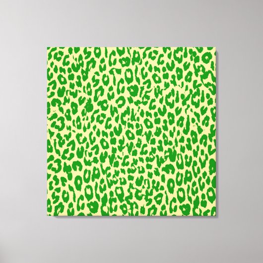 Grüne Tierdruckhaut aus Leopard - schöne Kunst Leinwanddruck (Vorderseite)