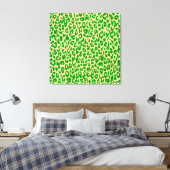 Grüne Tierdruckhaut aus Leopard - schöne Kunst Leinwanddruck (Insitu (Schlafzimmer))