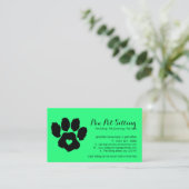 Grüne Tierlogos Visitenkarte (Stehend Vorderseite)