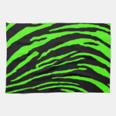 Grüne Tiger Streifen Handtuch (Horizontal)