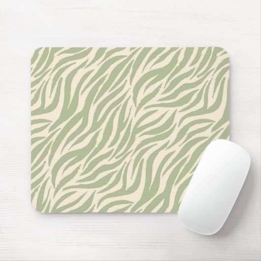 Grüne Tiger Streifen Tiermuster Mousepad (Mit Mouse)