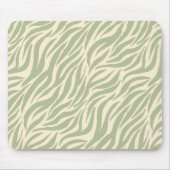 Grüne Tiger Streifen Tiermuster Mousepad (Vorne)