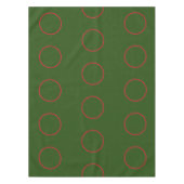 Grüne Tischdecke mit roten Kreisläufen (Vorderseite)