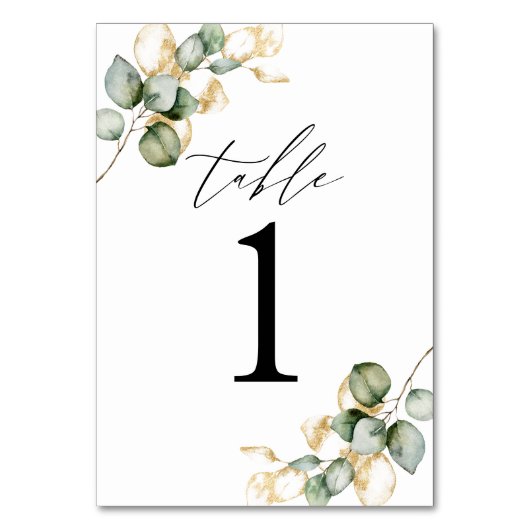 Grüne Tischnummer (Rückseite)