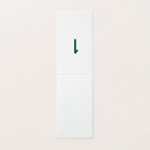 grüne Tischnummer (Außenseite Aufgefaltet)