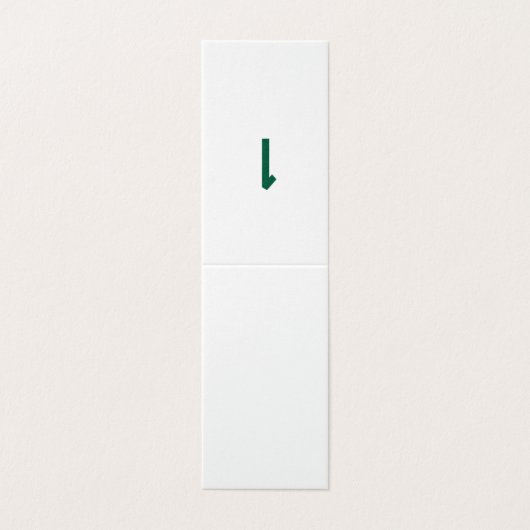 grüne Tischnummer (Außenseite Aufgefaltet)