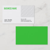 Grüne Titel-Verkaufsleiter-Visitenkarte Visitenkarte (Vorne/Hinten)