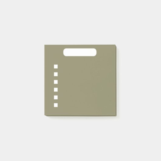 Grüne To-Do-Liste Post-it Klebezettel (Vorderseite)
