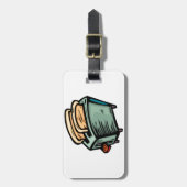 Grüne Toaster-Gepäckanhänger Gepäckanhänger (Vorderseite vertikal)