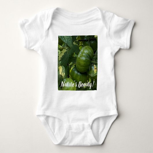 GRÜNE TOMATO VEGETABLE BABY ONE STRAMPLER (Vorderseite)
