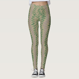 grüne Töne geometrisches Muster mit Dreiecken Leggings