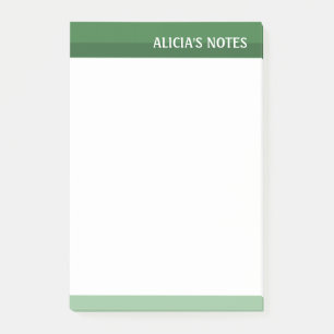 Grüne Töne Post-it Klebezettel