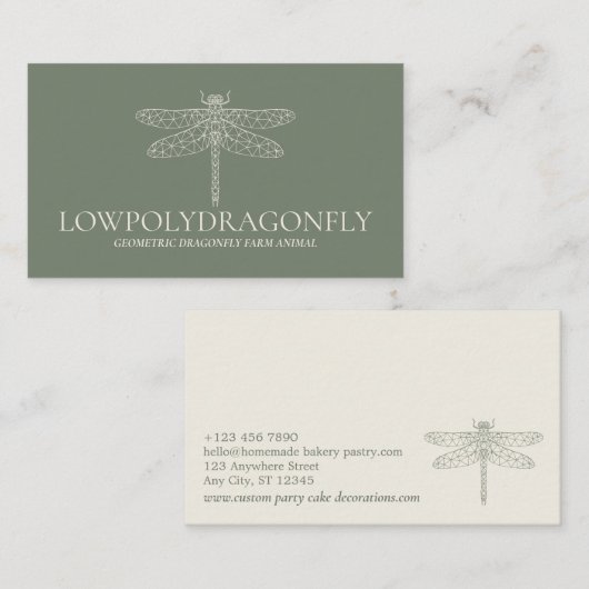 Grüne Tonne Visitenkarte (Vorne/Hinten)