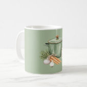 Grüne Topf Karotten Kaffeetasse (Vorderseite Links)