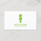 Grüne Topiary Pflanze III Landscaping Business Car Visitenkarte (Vorderseite)