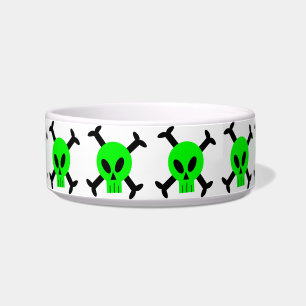 Grüne Totenkopf mit gekreuzter Napf