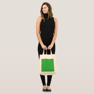 Grüne Tragetasche Minimalistische Leinwand-Einkauf