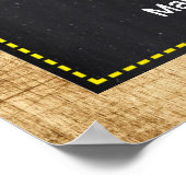 Grüne Traktor Babydusche Begrüßungsdekor Poster (Ecke)