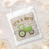 Grüne Traktor Farm Baby Dusche Beutel Geschenktütchen (Ausgeschnitten)