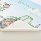 Grüne Traktordecke Sherpadecke (3/4)