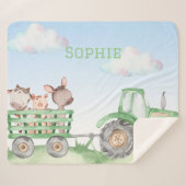 Grüne Traktordecke Sherpadecke (Vorderseite (Horizontal))