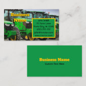 Grüne Traktoren Visitenkarte (Vorne/Hinten)