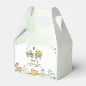 Grüne Traktorfarm Animals Birthday Gevor Box Geschenkschachtel (Rückseite)