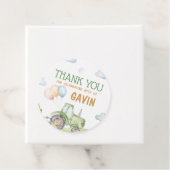 Grüne Traktorfarm Geburtstagsparty Geschenkanhänger (Beispiel)