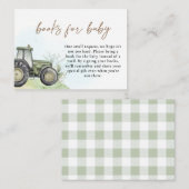 Grüne TraktorRanch-Bauernbücher für Babywasser Begleitkarte (Vorne/Hinten)