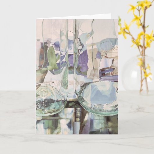 Grüne Transparenz Karte (Gelbe Blume)