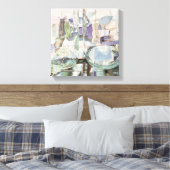 Grüne Transparenz Leinwanddruck (Insitu (Schlafzimmer))