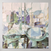 Grüne Transparenz Poster (Vorne)