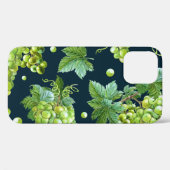 Grüne Traube: Dunkles Muster für die Wasserfarbe Case-Mate iPhone Hülle (Rückseite (Horizontal))